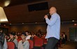 Spider speaks to mature students at Brampton Secondary School